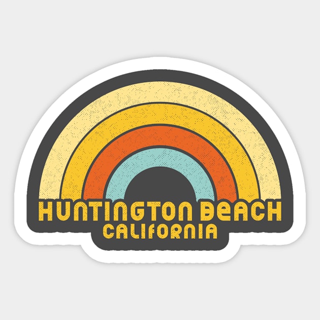 Retro Huntington Beach California Sticker by dk08